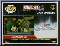 Hulk Smashing Loki (Movie Moments) from Marvel - Marvel Stud10s Pop! manufactured by Funko [Back]