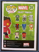 Red Hulk (Metallic) from Marvel - Marvel Universe Pop! manufactured by Funko [Back]