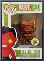 Red Hulk (Metallic) from Marvel - Marvel Universe Pop! manufactured by Funko [Front]