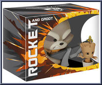 Rocket and Groot from Marvel - Super Deluxe manufactured by Funko [Front]