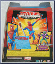 Spider-Man from Marvel - Titanium Series (Die-Cast) manufactured by Galoob [Back]