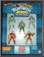 Wolverine / Iron Man / Silver Surfer / Dr. Octopus / Sabretooth from Marvel - Heavy Metal Heroes - Multi-Packs manufactured by Toy Biz [Front]