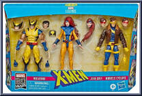 Wolverine / Jean Grey / Cyclops from Marvel Legends - 80th Anniversary Series - 3-Packs manufactured by Hasbro [Front]