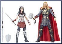 Thor / Sif from Marvel Legends - Cinematic Universe 10th Anniversary - Box Sets manufactured by Hasbro [Loose]