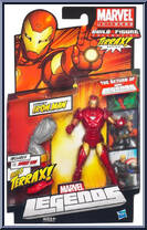 Extremis Iron Man (Red Armor) from Marvel Legends - Terrax Series manufactured by Hasbro [Front]
