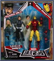 Maria Hill / Iron Man from Marvel Legends - Twin Packs - Series 2 manufactured by Hasbro [Front]