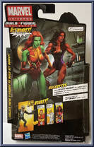 Red She-Hulk (Hulkettes) from Marvel Legends - Hit Monkey Series manufactured by Hasbro [Back]