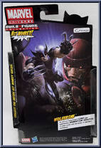 X-Force Wolverine from Marvel Legends - Hit Monkey Series manufactured by Hasbro [Back]