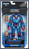 Iron Patriot (Endgame) from Marvel Legends - Infinite Series - Bro Thor Series manufactured by Hasbro [Front]