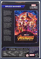 Bruce Banner from Marvel Legends - Infinity Saga - Avengers - Infinity War manufactured by Hasbro [Back]