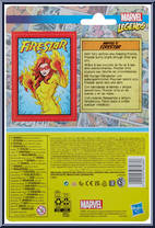 Firestar from Marvel Legends - Retro - Basic Series manufactured by Hasbro [Back]