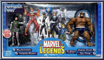 Fantastic Four (7 Figures) (Mr. Fantastic Lab Coat) from Marvel Legends - Box Sets manufactured by Toy Biz [Front]