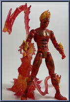 Human Torch from Marvel Legends - Series  2 manufactured by Toy Biz [Loose]