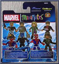 Battle-Damaged Spider-Man / Electro from Marvel Minimates - Wave 56 - Amazing Spider-Man 2 Movie manufactured by Diamond Select [Back]