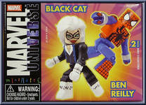 Black Cat / Ben Reilly from Marvel Minimates - Wave 10 manufactured by Diamond Select [Front]