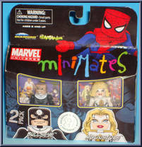 Bullseye / Moonstone from Marvel Minimates - Toys R Us 2-Packs - Wave  3 manufactured by Diamond Select [Front]