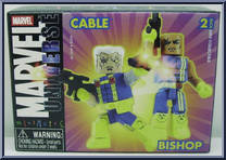 Cable / Bishop from Marvel Minimates - Wave 11 manufactured by Diamond Select [Front]