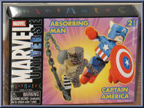 Captain America / Absorbing Man from Marvel Minimates - Wave  5 manufactured by Diamond Select [Front]
