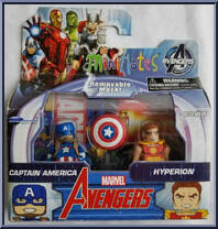 Captain America / Hyperion from Marvel Minimates - Walgreens - Wave  3 manufactured by Diamond Select [Front]