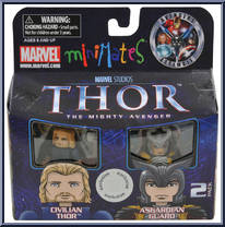 Civilian Thor / Asgardian Guard from Marvel Minimates - Toys R Us 2-Packs - Thor - Series 1 manufactured by Diamond Select [Front]