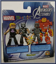 Hulkbuster Iron Man / Ultron from Marvel Minimates - Walgreens - Wave  1.5 manufactured by Diamond Select [Back]