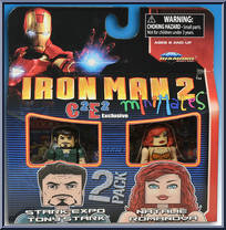 Iron Man 2 "Stark Expo" 2-Pack (C2E2) from Marvel Minimates - Exclusives manufactured by Diamond Select [Front]