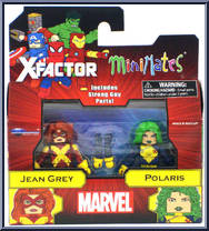 Jean Grey / Polaris from Marvel Minimates - Wave 78 - X-Factor manufactured by Diamond Select [Front]