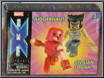 Juggernaut / Civilian Logan from Marvel Minimates - Wave  5 manufactured by Diamond Select [Front]