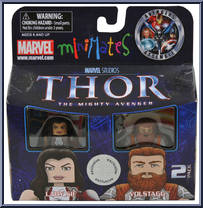 Lady Sif / Volstagg from Marvel Minimates - Toys R Us 2-Packs - Thor - Series 1 manufactured by Diamond Select [Front]