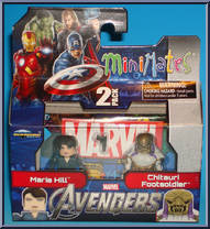 Maria Hill / Chitauri Foot Soldier from Marvel Minimates - Wave 45 - Avengers Movie manufactured by Diamond Select [Front]