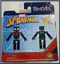 Miles Morales / Marvel's Prowler from Marvel Minimates - Walgreens - Wave 12 manufactured by Diamond Select [Back]