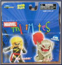 Ms. Marvel / Ultron from Marvel Minimates - Wave 19 manufactured by Diamond Select [Front]