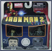 Senate Hearing Tony Stark / Iron Man Mark I from Marvel Minimates - Toys R Us 2-Packs - Iron Man 2 - Series 1 manufactured by Diamond Select [Front]