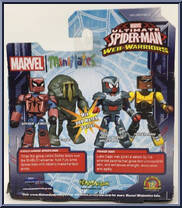 Shield Armor Spider-Man / Power Man from Marvel Minimates - Walgreens - Wave  2.5 manufactured by Diamond Select [Back]