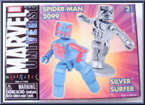 Silver Surfer / Spider-Man 2099 from Marvel Minimates - Wave  7 manufactured by Diamond Select [Front]
