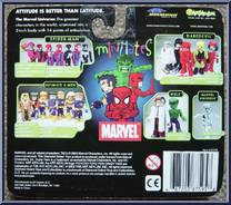 Ultimate Spider-Man / Gray Hulk from Marvel Minimates - Exclusives manufactured by Diamond Select [Back]