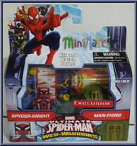 Spyder-Knight / Man-Thing from Marvel Minimates - Walgreens - Wave  2.5 manufactured by Diamond Select [Front]