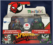 Symbiote Spider-Man / Venomized Hulk from Marvel Minimates - Walgreens - Maximum Venom manufactured by Diamond Select [Front]