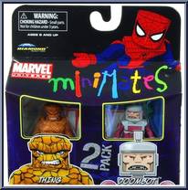 Thing / Doombot from Marvel Minimates - Wave 37 manufactured by Diamond Select [Front]