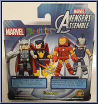 Thor / Nighthawk from Marvel Minimates - Walgreens - Wave  2.5 manufactured by Diamond Select [Back]