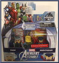 Thor / Nighthawk from Marvel Minimates - Walgreens - Wave  2.5 manufactured by Diamond Select [Front]