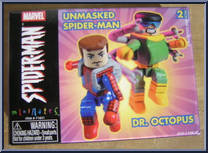 Unmasked Spider-Man / Dr. Octopus from Marvel Minimates - Target / Wal-Mart 2-Packs manufactured by Diamond Select [Front]