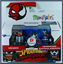 Venom / Venomized Captain America from Marvel Minimates - Walgreens - Maximum Venom manufactured by Diamond Select [Front]