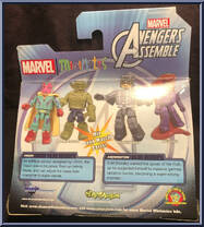 Vision / Abomination from Marvel Minimates - Walgreens - Wave  6 manufactured by Diamond Select [Back]
