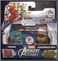Vision / Abomination from Marvel Minimates - Walgreens - Wave  6 manufactured by Diamond Select [Front]