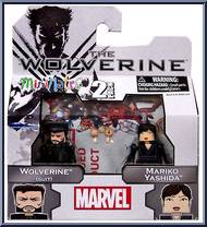 Wolverine (Suit) / Mariko Yashida from Marvel Minimates - Wave 52 - Wolverine Movie manufactured by Diamond Select [Front]