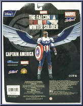 Captain America (Sam Wilson) from Marvel Select - Exclusives - Disney Store manufactured by Diamond Select [Back]