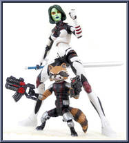 Gamora & Rocket Raccoon from Marvel Select - Exclusives - Disney Store manufactured by Diamond Select [Loose]