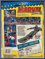 Silver Surfer (Action Surfboard) from Marvel - Super Heroes - Series 1 manufactured by Toy Biz [Back]
