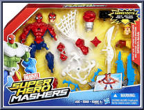 Spin Attack Spider-Man from Marvel Super Hero Mashers - Feature Figures manufactured by Hasbro [Front]